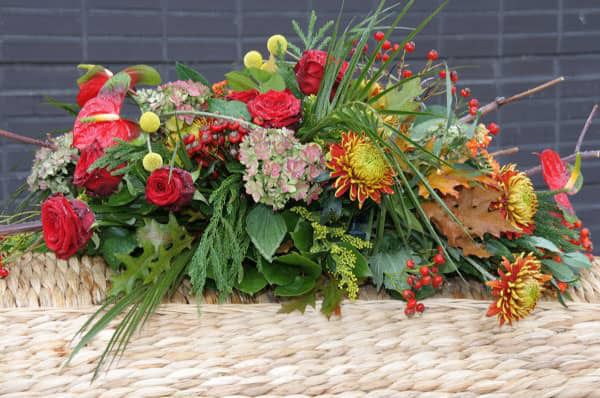 Bloemen en rouwboeketten