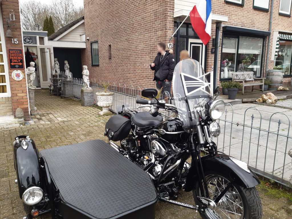 Uitvaart met Harley-Davidson