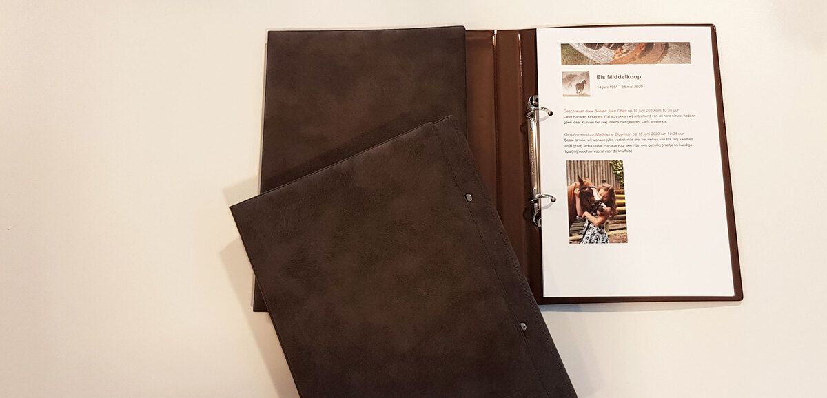 Condoleanceboek van online berichten